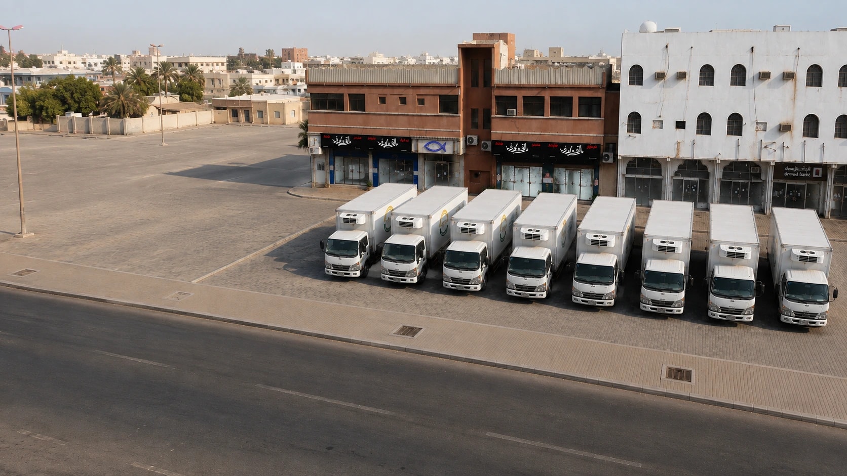 The company's refrigerated delivery fleet